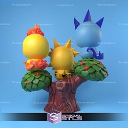 Chibi Trio Legendary Birds 3D Printing Models