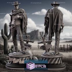 Clint Eastwood The Good the Bad the Ugly 3D Printing Models