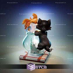 Figaro and Cleo Cartoon 3D Printing Models