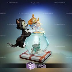 Figaro and Cleo Cartoon 3D Printing Models