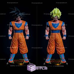 Goku Z Warrior Standing 3D Printing Models