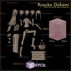 Ryouko Ookami Anime 3D Printing Models