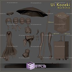 Ui Kozeki Blue Archive 3D Printing Models