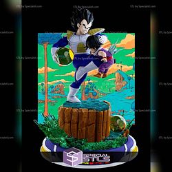 Vegeta Kick Gohan Kid 3D Printing Models