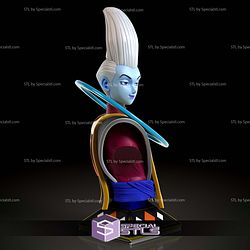 Whis Bust Dragonball 3D Printing Models