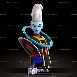 Whis Bust Dragonball 3D Printing Models