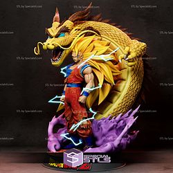 Goku SSJ3 and Dragon Digital STL Files