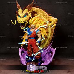 Goku SSJ3 and Dragon Digital STL Files