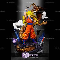 Goku SSJ3 and Dragon V2 Digital STL Files