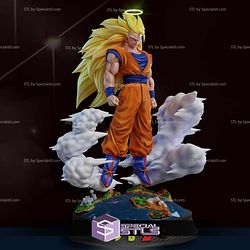 Goku SSJ3 Flying Cloud Digital STL Files