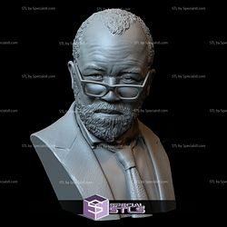 Bust Portrait STL Collection - Bernard Lowe Jeffrey Wright  Westworld