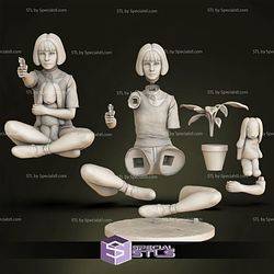 Mathilda 3D Print Sitting from L�on STL Files