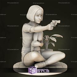 Mathilda 3D Print Sitting from L�on STL Files