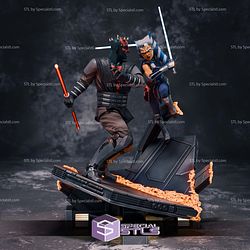 Ahsoka Tano vs Darth Maul Battle 3D Printing Models