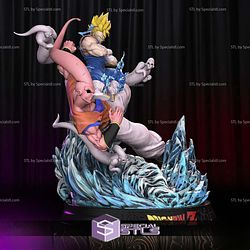 Vegito Attack Buu 3D Printer Files