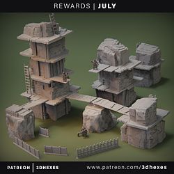 July 2019 3DHexes Miniatures