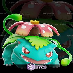 Basic Pokemon STL - Venusaur Chibi