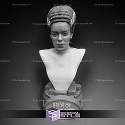 Bride Of Frankenstein Bust Digital STL Files