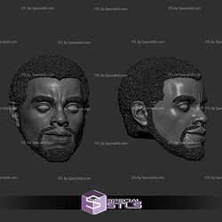 Custom Head STL - Black Panther T challa