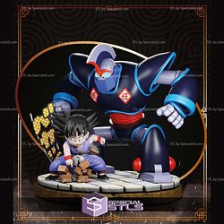 Goku And Robot Oolong Digital STL Files