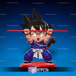 Goku Kid and Stick Chibi Digital STL Files