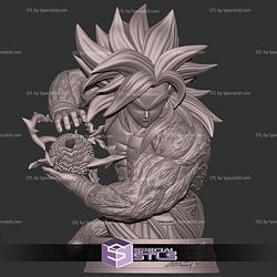 Goku SSJ4 Power Bust Digital STL Files