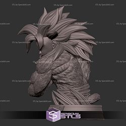 Goku SSJ4 Power Bust Digital STL Files