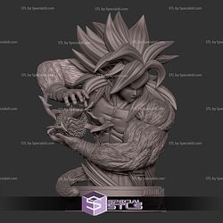 Goku SSJ4 Power Bust Digital STL Files