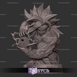 Goku SSJ4 Power Bust Digital STL Files