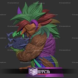 Goku SSJ4 Power Bust Digital STL Files