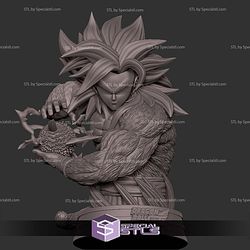 Goku SSJ4 Power Bust Digital STL Files