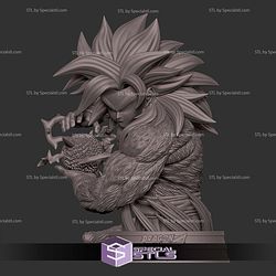 Goku SSJ4 Power Bust Digital STL Files