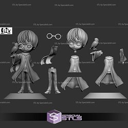 Harry Potter and Hedwig Chibi STL Files