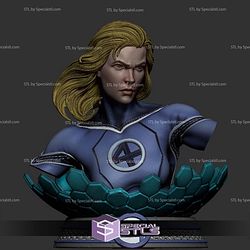 Invisible Woman Fire Bust STL Files