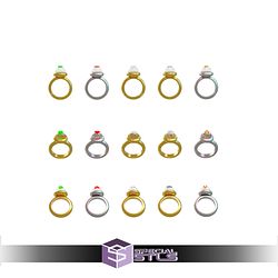 Super Basic STL - Captain Planet Ring Collection