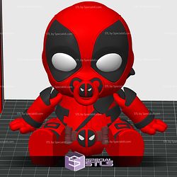 Super Basic STL - Flexi Baby Deadpool