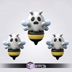 Super Basic STL - Halloween Flexi Ghost Bee