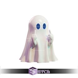 Super Basic STL - Middle Finger Ghost