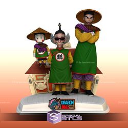 Tsuru Sennin Tenshinhan and Chiaotzu Digital STL Files