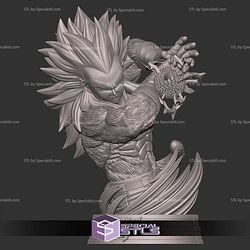 Vegeta SSJ4 Power Bust Digital STL Files