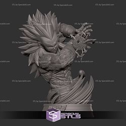 Vegeta SSJ4 Power Bust Digital STL Files