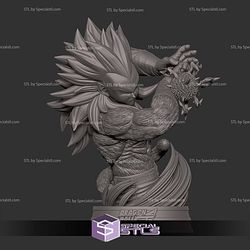 Vegeta SSJ4 Power Bust Digital STL Files