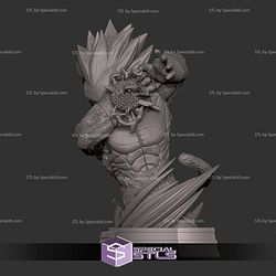 Vegeta SSJ4 Power Bust Digital STL Files