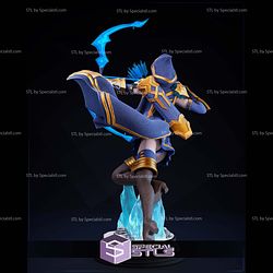 Ashe in Action League of Legends Digital STL Files