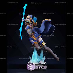 Ashe in Action League of Legends Digital STL Files