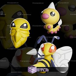 Basic Pokemon STL - Weedle Kakuna and Beedrill