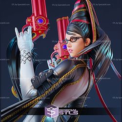 Bayonetta with Gun Standing Digital STL Files