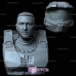 Bust Portrait STL Collection - Master Chief Halo