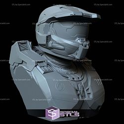 Bust Portrait STL Collection - Master Chief Halo