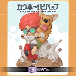 Chibi Ein and Edward Cowboy Bebop Digital STL Files